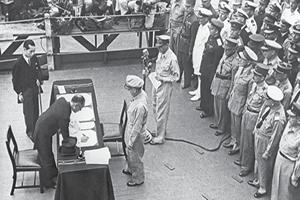 1945年9月2日抗战胜利日本正式签署投降书